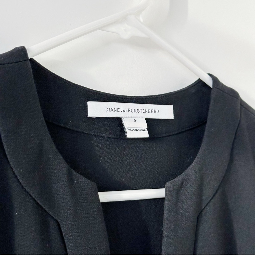 Diane von Furstenberg Little Black Mini Dress Cocktail Dress - Picture 4 of 5